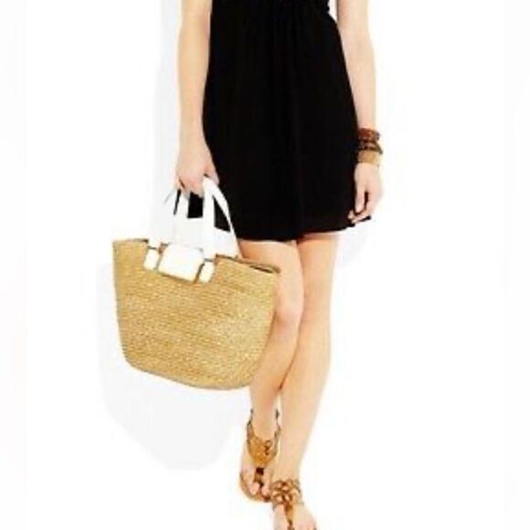 JIMMY CHOO CAPRIS STRAW TOTE - Picture 6 of 6